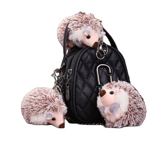 Kawayi juguetes de animales de peluche lindo erizo muñeca colgante de peluche llavero ornamento coche bolsa encanto joyería llaveros juguete - Product Image 1