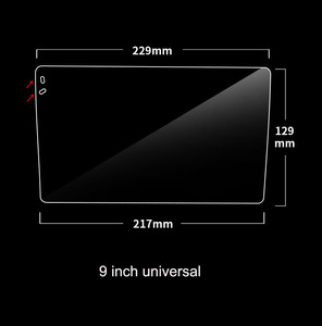 Accessoires de voiture <span class=keywords><strong>2022</strong></span> Para Auto Crystal Glass pour Android 9 "Stereo Multimedia Display Touch Screen Protector - Product Image 2