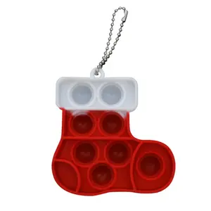 Cadeaux de noël porte-clés pendentif bottes de noël pendentif arbres et chapeau