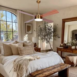 <b>Remote</b> <b>Control</b> 52inches Dining Room Lighting AC DC Indoor <b>Ceiling</b> Fan With <b>Light</b> - Product Image 2