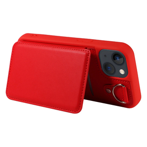 Étui de téléphone portable antichoc pour <span class=keywords><strong>iPhone</strong></span> 14/13, 3 emplacements pour cartes et poche pour argent liquide, blocage RFID, avec cordon et béquille, vente en gros - Product Image 6