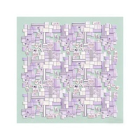 Foulard en soie Mahjong 100x100cm, motif tuiles de Mahjong américain élégant, cadeau pour hôtesse de soirée de jeu