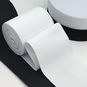 Bande élastique en polyester de 10 cm de large pour accessoires vestimentaires, haute qualité, noir et blanc, en stock – Vente chaude, fournisseur d'usine - Product Image 4