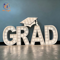 Letras LED Personalizadas con Luces, Letreros con el Alfabeto GRAD para Recepción, Propuesta de Matrimonio, Aniversario, Decoración de Fiestas y Eventos