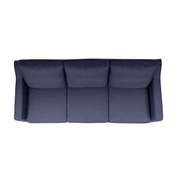 Nouveau design de canapé sectionnel convertible 3 places en tissu bleu pour salon ou hôtel pieds en bois meubles