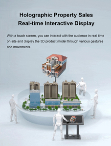 Quạt ba chiều kích thước lớn 100cm với sợi HDMI thời gian thực LED hiển thị ba chiều máy chiếu quảng cáo thiết bị hiển thị - Product Image 2