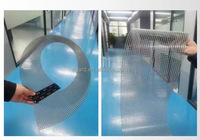 Fenêtre intérieure en verre transparent LED film display P3.91 mall Bar Glass Led Transparent panneau Display Screen