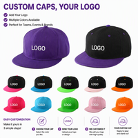 Casquette Snapback Unie à Visière Plate en Polyester à Six Panneaux, Réglable, Personnalisable avec Logo, Casquette de Baseball Vierge Unisexe pour Hommes et Femmes, Vente en Gros