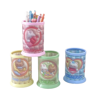 2 Piezas Porta Lápices Para Bolígrafos, Portalápices De Escritorio, Organizador De Brochas De Maquillaje, Creativo Gracioso Forma De Cactus Titular De La Pluma Para Escritorio, Tocador (Rosa, Verde