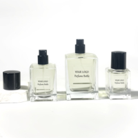 Nouveau design de bouteille de pompe de lotion d'atomiseur de vaporisateur contenant cosmétique 30ml 50ml 100ml bouteilles en verre de parfum unique en gros