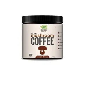 OEM toutes sortes de poudre de champignon super mélange de café aux champignons de marque privée poudre de café aux champignons biologiques