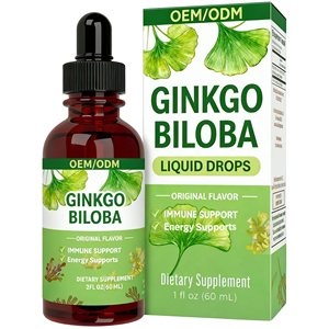 טיפות גינקו בילובה למבוגרים - תומך במערכת החיסון ובמצב אנרגטי, טעם מקורי, בקבוק 60 מיליליטר - Product Image 1