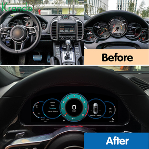 Krando 12.3" Affichage numérique virtuel du tableau de bord pour Porsche Cayenne 2011-2017 Compteurs de vitesse Écran LCD Linux Carplay - Product Image 4