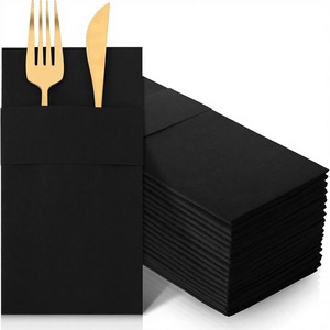 Lot de 100 serviettes en papier Airlaid blanc effet lin, 30x40cm, 1 pli, jetables, pour invités, vente en gros - Product Image 1
