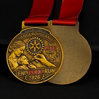 Médailles en alliage de zinc sur mesure avec logo personnalisé pour événements de marathon, courses caritatives, plaques commémoratives pour les finalistes