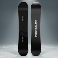 Snowboard All Mountain Dua Arah untuk Dewasa dengan Seni Bunga Datar Pasca Apokaliptik dan Inti Kayu Poplar