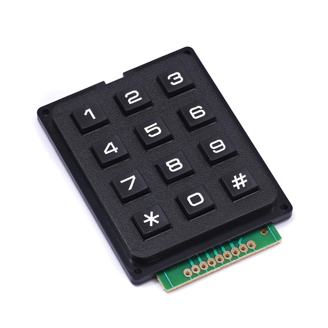 4x4 3x4 Matrix Keyboard Keypad Module Use Key PIC AVR Stamp Sml 4*4 3*4 Plastic Keys Switch for Controller