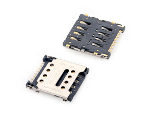 Mup Top bán bản lề loại micro <span class=keywords><strong>Sim</strong></span> thẻ kết nối 8Pin Nữ kết nối điện tử cho GPS Tracker - Product Image 2