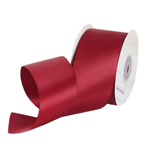 5cm cực rộng chất lượng cao ruy băng satin đỏ 2 inch một mặt 100yard cuộn lớn để trang trí gói quà cung cấp - Product Image 3