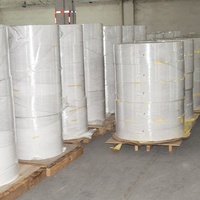 Papier thermique Guanghao de haute qualité, rouleau jumbo 45/48/55/60/65/70 g/m², largeur 405 mm/565 mm/795 mm/844 mm/875 mm, longueur 6000/12000 m, 48-70 g/m²