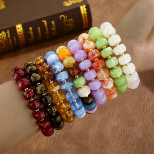 <span class=keywords><strong>Bracelet</strong></span> extensible en acrylique personnalisé avec perles, <span class=keywords><strong>bracelet</strong></span> extensible en acrylique coloré pour femmes et filles - Product Image 1