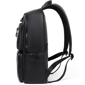 Fábrica 15,6 pulgadas logotipo personalizado impermeable Oxford Pu Material hombres de negocios mochila de viaje mochila para ordenador portátil - Product Image 3