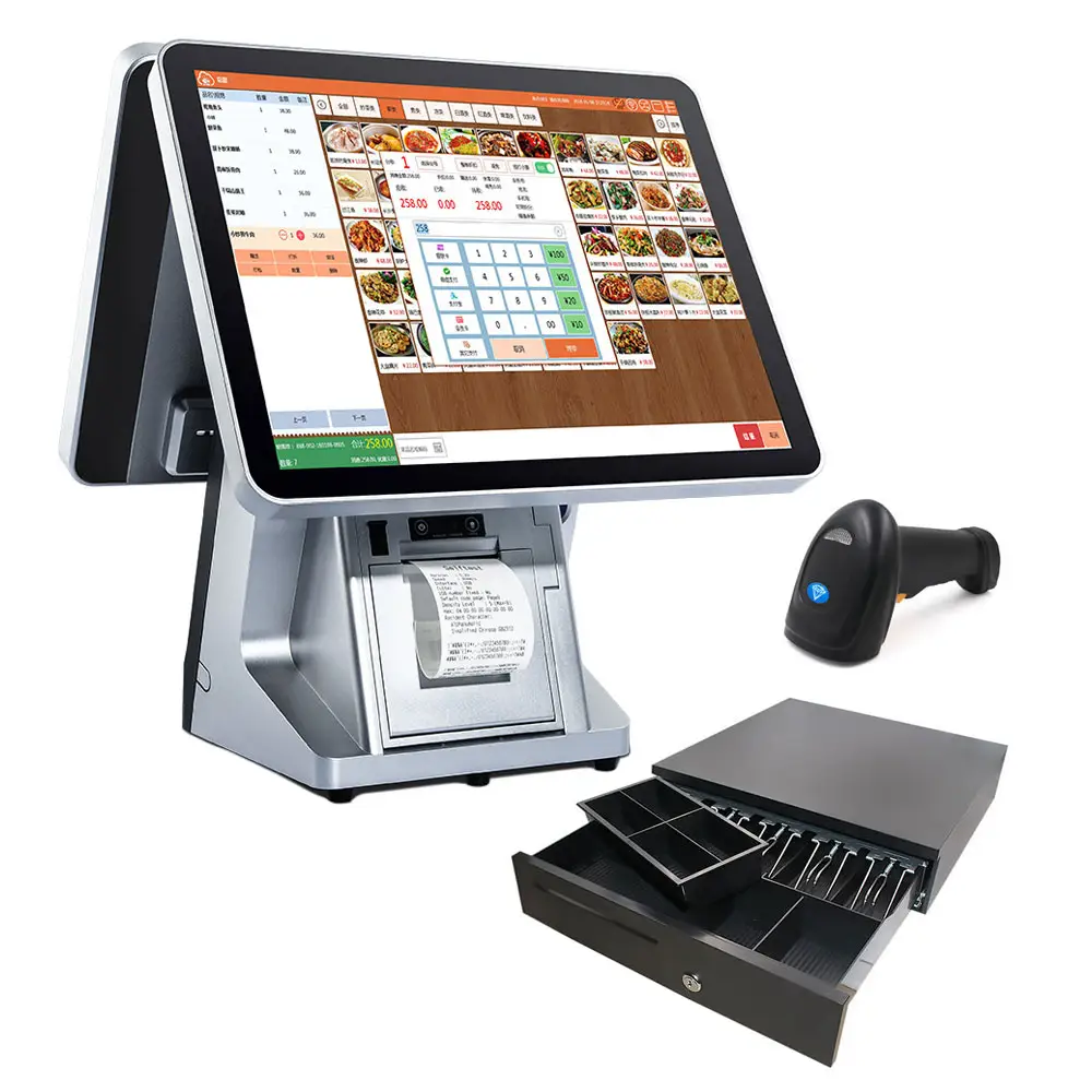 Electronic Cash Box POS Alles in Einem 15 Multifunktionale Touch POS-Terminal