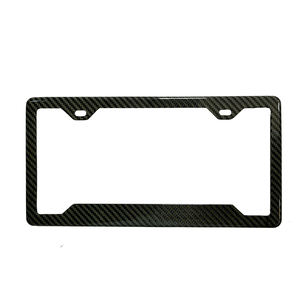 ลดราคาพิเศษ ขั้นต่ำ 1 ชิ้น  โครงยึดป้ายทะเบียนรถยนต์ทำจากคาร์บอนไฟเบอร์แท้ 100% แบบฟอร์จ  พร้อมรูสองรู สำหรับรุ่น 004 - Product Image 4