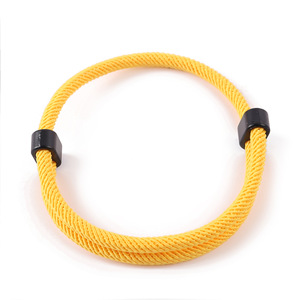 <b>Red</b> Rope Wrap <b>Bracelet</b> Unisex Casual Sporty Style Double Layered Black End Caps Adjustable <b>Bracelets</b> - Product Image 5