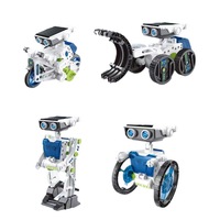 Ensemble de jouets STEM pour enfants 12 en 1, kit de robot solaire créatif à faire soi-même