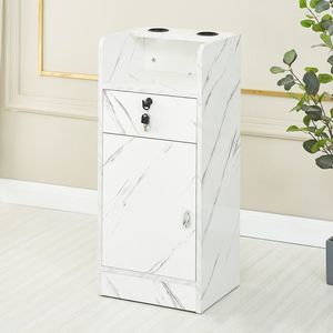 Carrito de Peluquería Moderno de Alta Calidad con Marco Metálico y Soportes para Secador, para Salones de Belleza, Barberías, Gimnasios y Uso Doméstico - Product Image 3