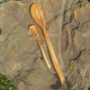 Juego de Cucharas de Cocina de Madera Hechas a Mano con Acabado Natural para Cocina Premium, Preparación de Alimentos, Servicio de Comida y Vajilla - Product Image 1