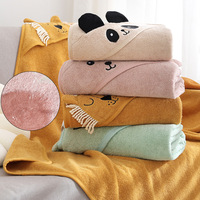 Serviette de bain à capuche pour bébé de qualité supérieure 100% coton, cape pour nouveau-né, super absorbante