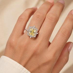 Anello da Donna Giallo con Design Elegante, Stile Nuziale - Product Image 2