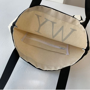 <span class=keywords><strong>Vente</strong></span> chaude en gros Sac fourre-tout en toile de coton biologique avec logo personnalisé Réutilisable Écologique Grande capacité Sac fourre-tout en toile pour les courses - Product Image 4