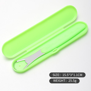 Grattoir de langue en acier inoxydable en gros direct d'usine grattoir de nettoyage de langue de mauvaise haleine fabriqué avec une matière plastique durable - Product Image 5