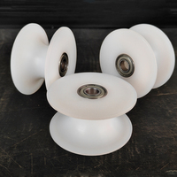 Poulie roue rouleau barre plastique OEM caoutchouc acier inoxydable Withbearings résistance à l'abrasion Nylon personnalisé petit blanc 3 ans