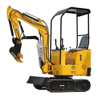 Équipement de terrassement compact robuste E.P. Chine avec moteur diesel, marteau hydraulique et tarière, accessoires personnalisables, livraison gratuite