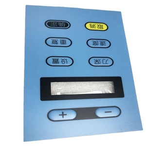 Clavier à membrane à boutons poussoirs, matériaux PET PC, boutons en relief, rétroéclairage LED, applications de télécommande, couleur personnalisée - Product Image 6