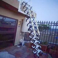 Échelle télescopique murale pour villa duplex avec mezzanine, escalier escamotable invisible épaissi pour la maison