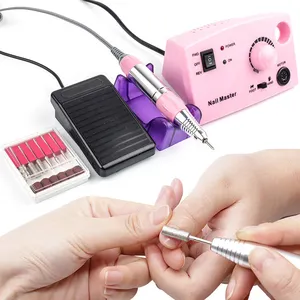 Customized Products Rechargeable Manicure Tools Polisher Nail Drill With 6 Dill Bits Set