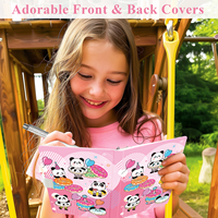 Carnet pour enfants A5 rose à couverture rigide avec fermeture magnétique et stylo – Vente en gros usine