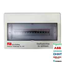 Boîtier mural électrique basse tension transparent PZ30 10-66 circuits en ABS/métal pour intérieur/extérieur