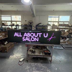 Boîte lumineuse publicitaire extérieure personnalisée en aluminium avec cadre LED, 10*5FT/305*152.5cm, pour devanture de magasin, durable et légère - Product Image 4