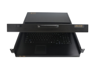 Commutateur KVM LED 17.3 pouces avec pavé tactile + souris Support console locale USB 8ports /16ports HDMI 1U montage en rack tiroir KVM LED
