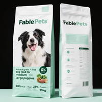 Sacs personnalisés refermables en aluminium, Mylar et CPP pour aliments pour animaux et grains de café