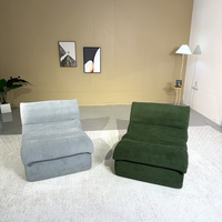 JJY-018 Pouf moderne capitonné individuel, canapé-lit compressé et fauteuil de sol relax pour salle de jeux, meubles de salon