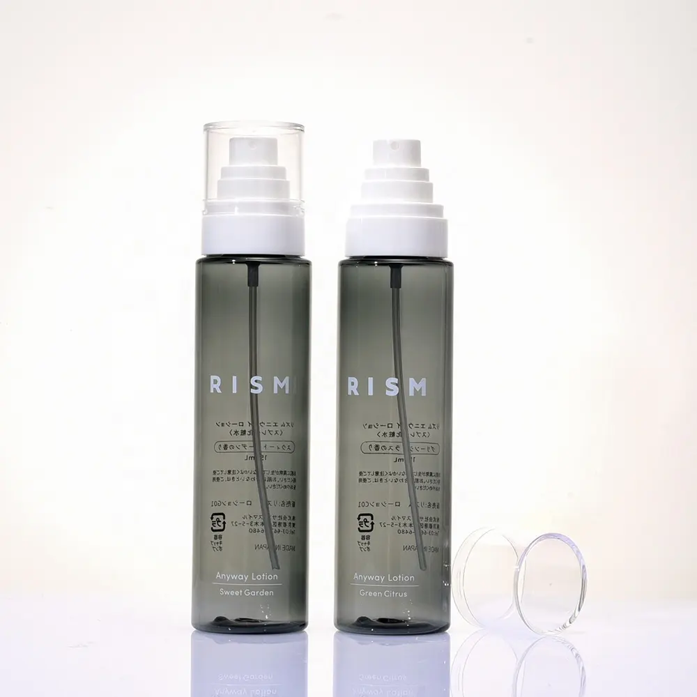 Kunden spezifische bunte PET-Kunststoff-Sprüh pumpen flaschen Kosmetische Hautpflege Gesichts nebel Sprüh flaschen 80ml 100ml 120ml 150ml
