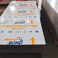 Panneau composite en acier prépeint de 4 mm 1220x2440 mm pour revêtement de plafond commercial