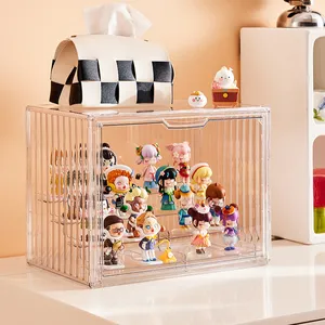 Custom Acrylic Display Rack Toy Organizer Storage Box Dust Proof For Blind Box Toys